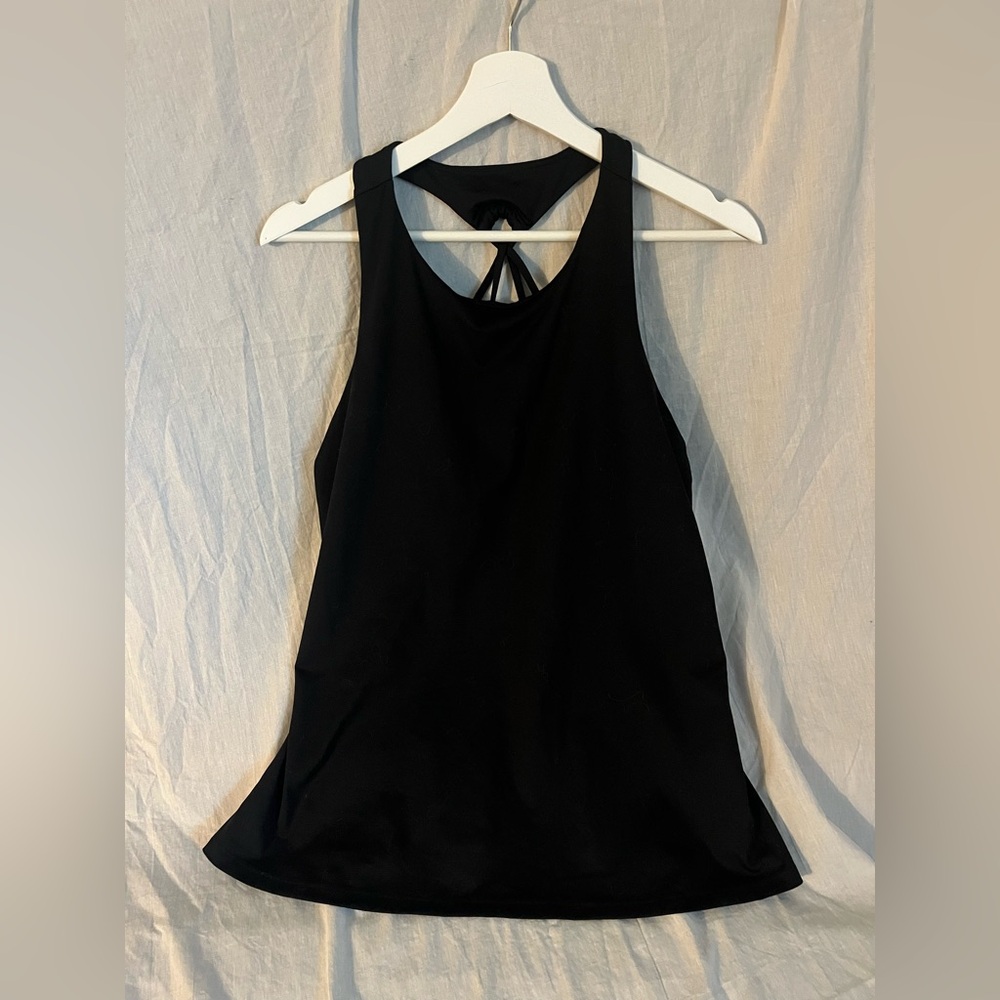 Activewear- Black Sleeveless Tank Top